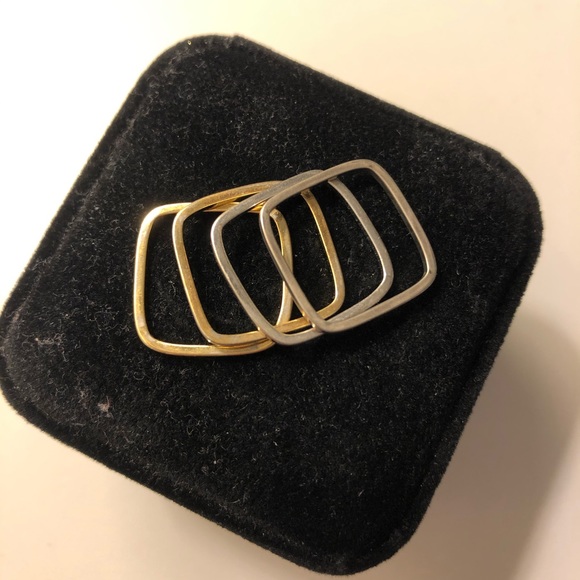 LOU & GREY Stackable Square Rings - Picture 2 of 3
